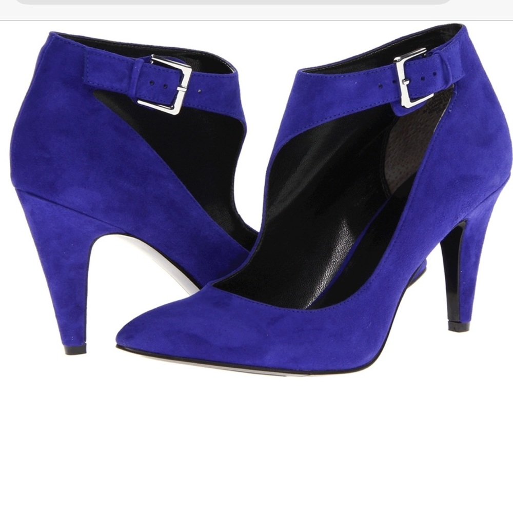 Purple/blue peppy heels